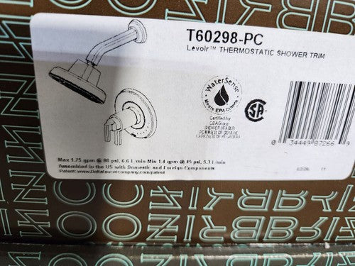 BRIZO T60298-PC THERMOSTATIC SHOWER TRIM