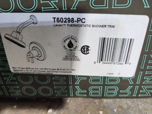 BRIZO T60298-PC THERMOSTATIC SHOWER TRIM