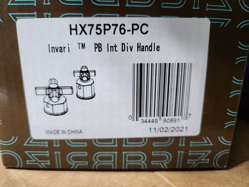 BRIZO HX75P76-PC Pressure Balance Valve and Diverter Trim Handle Kit