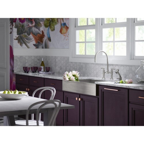 KOHLER K-3943 30" Single Bowl 18-Gauge Stainless Steel Apron Front Kitchen Sink