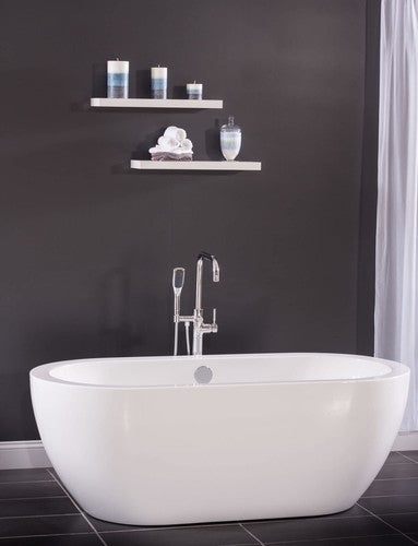 Miseno MTF194 Floor Mounted Tub Filler with Single Function Hand Shower