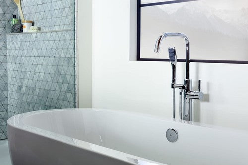 Miseno MTF194 Floor Mounted Tub Filler with Single Function Hand Shower