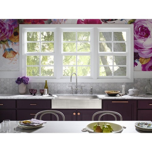 KOHLER K-3943 30" Single Bowl 18-Gauge Stainless Steel Apron Front Kitchen Sink