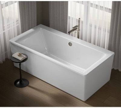 Kohler K-6366-0 Stargaze 72" Free Standing Bath Tub with Lumbar Support and Cent