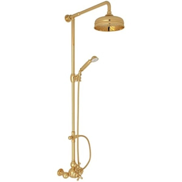 Rohl AC407X-IB Arcana Retrofit Shower with Shower Head, Hand Shower, Slide B