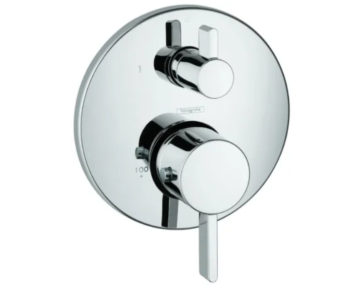 Hansgrohe 04231000 Ecostat S Thermostatic Valve Trim with Integrated Volume C