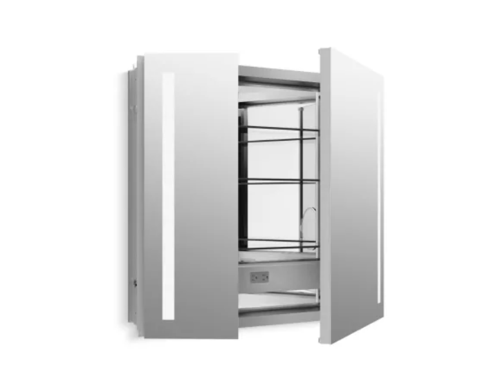 Kohler K-99009-TLC-NA Verdera 34" x 30" Lighted Two Door Medicine Cabine