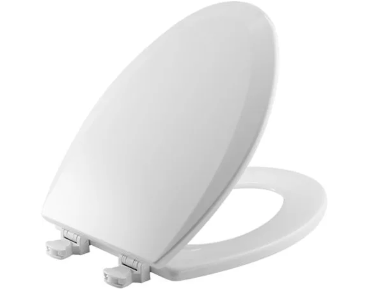 Bemis 1500EC 390 Elongated Closed-Front Toilet Seat with Easy Clean Hinge