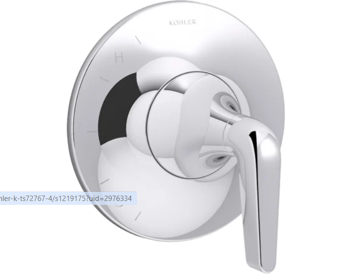 Kohler K-TS24617-4-CP Tempered Pressure Balanced Valve Trim Only with S