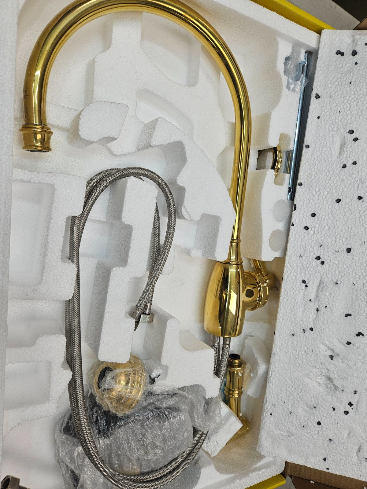 Perrin and Rowe U.4702ULB-2 Single Hole Kitchen Faucet UNLACQUERED BRASS