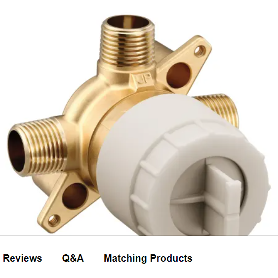 Moen U130CI M-Core 3 Port Pressure Balanced 1/2" CC and IPS Shower Only Valve