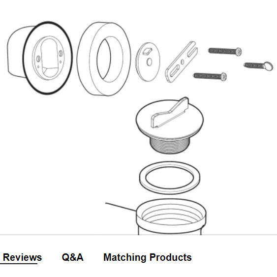 Moen 140690 Tub Drain Rough-In Kit