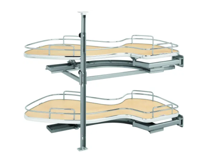 Rev-A-Shelf 5372-15-MP-R Contemporary 33"W Swing Out Pivot 2 Tier Cloud Gara