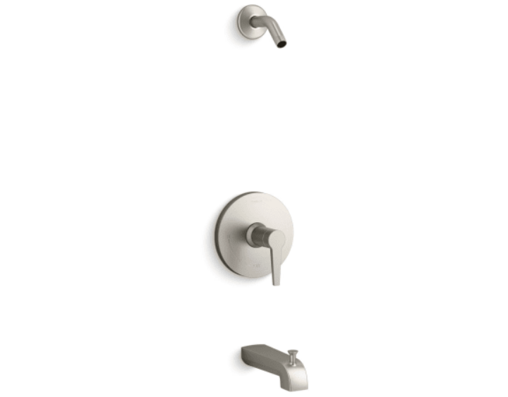 Kohler K-TLS97074-4-BN Pitch Tub and Shower Trim Package