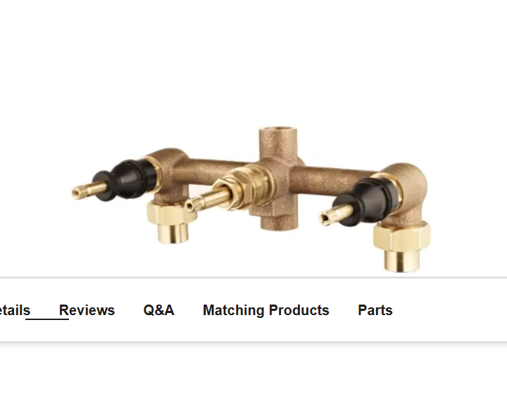 Pfister 001-31XA Rough In Valve for 01 Series Triple Handle Tub and Shower T