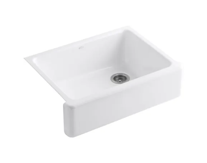 Kohler K-6487-0 Whitehaven 29-11-16" Self-Trimming Farmhouse Single Basi