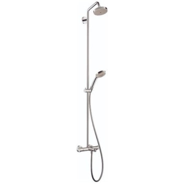 Hansgrohe 27143001 Croma Thermostatic Showerpipe 150 1-Jet with Tub Filler !