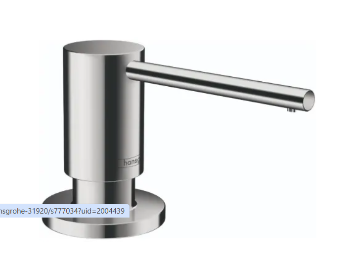 Hansgrohe 40438001 Focus Deck Mounted Soap Dispenser with 16 oz Capacity - L