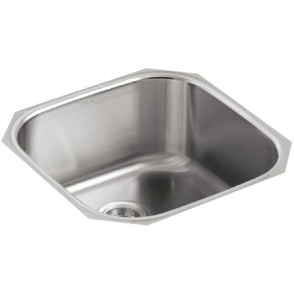 Kohler K-3335-NA Undertone 20 Single Basin Under-Mount 18-Gauge Stainless St