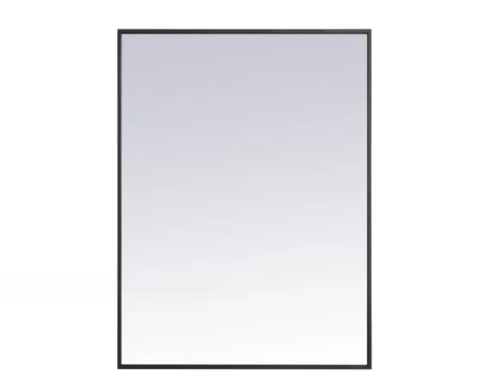 Elegant Lighting MR42736BK Monet 27" W x 36" H Contemporary Rectangular
