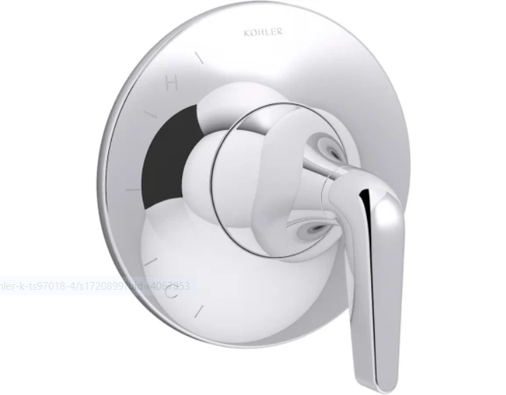 Kohler K-TS24617-4-CP Tempered Pressure Balanced Valve Trim Only with Sin