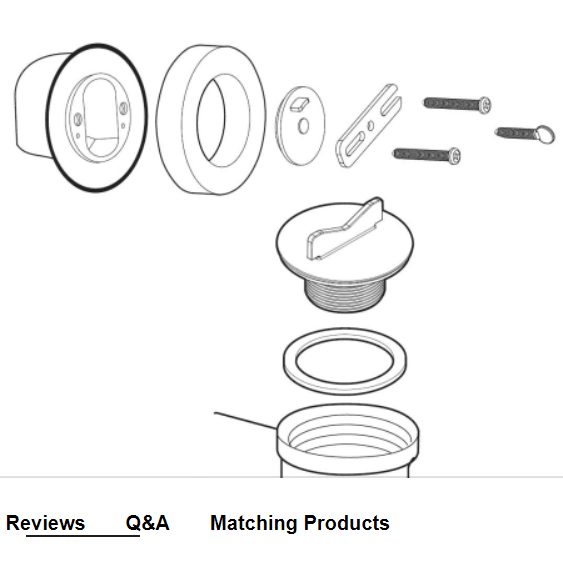 Moen 140690 Tub Drain Rough-In Kit