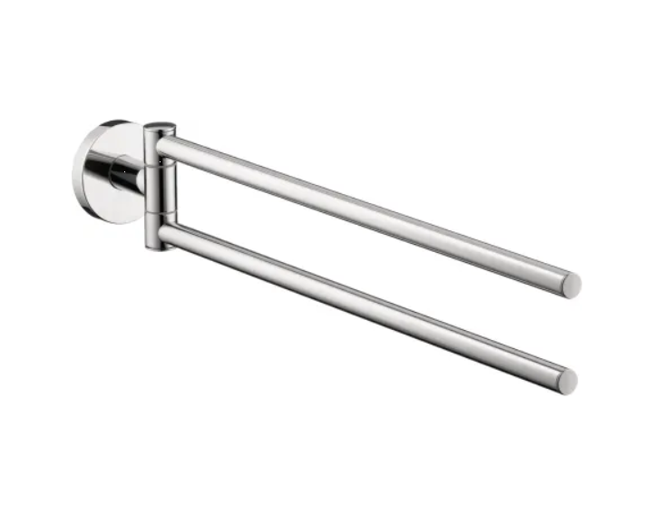 Hansgrohe 40512000 Logis Accessories 15" Dual Swivel Towel Bar