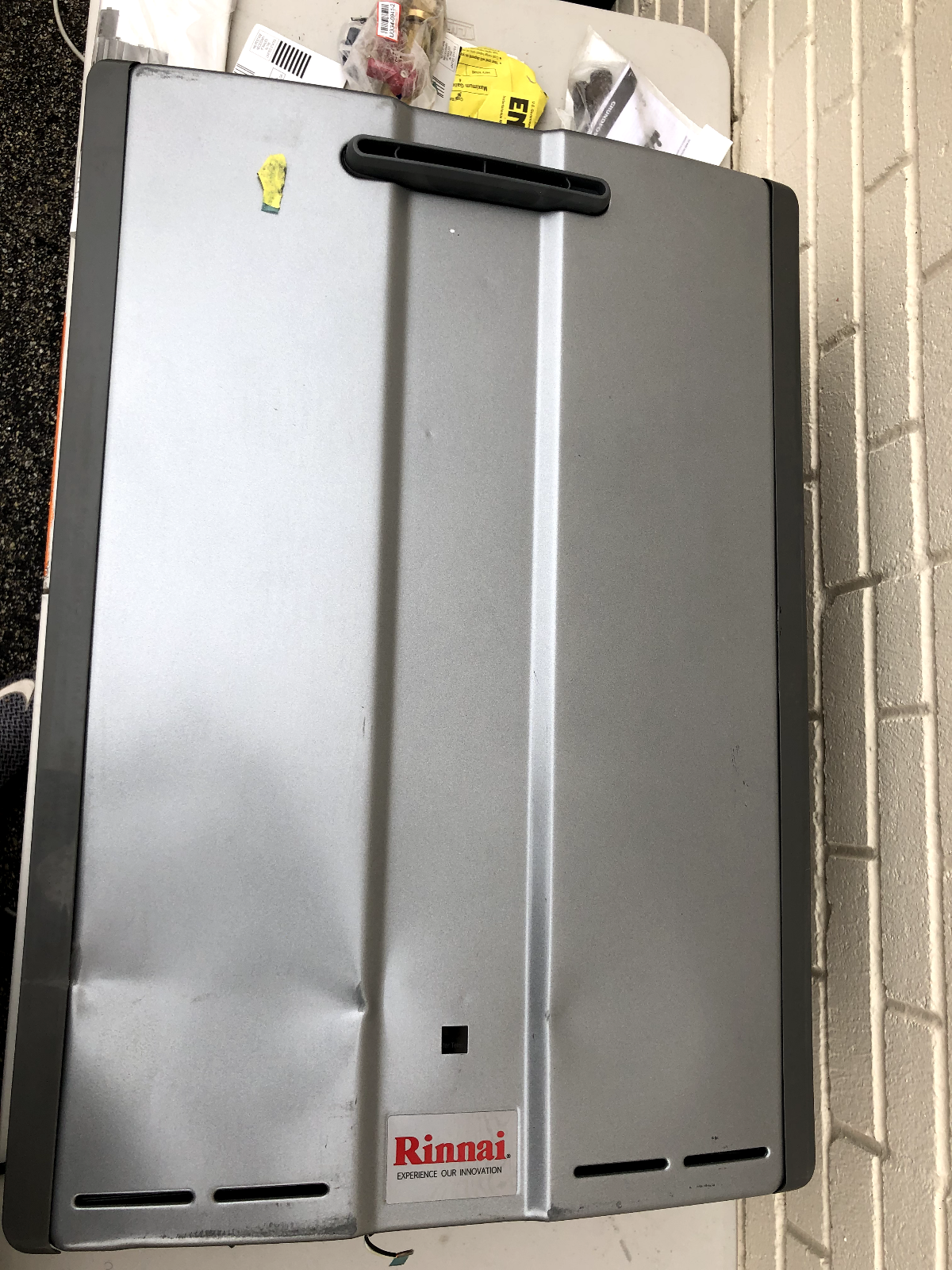 Rinnai RU199eP Water Heater WITH Dings, Power Tested