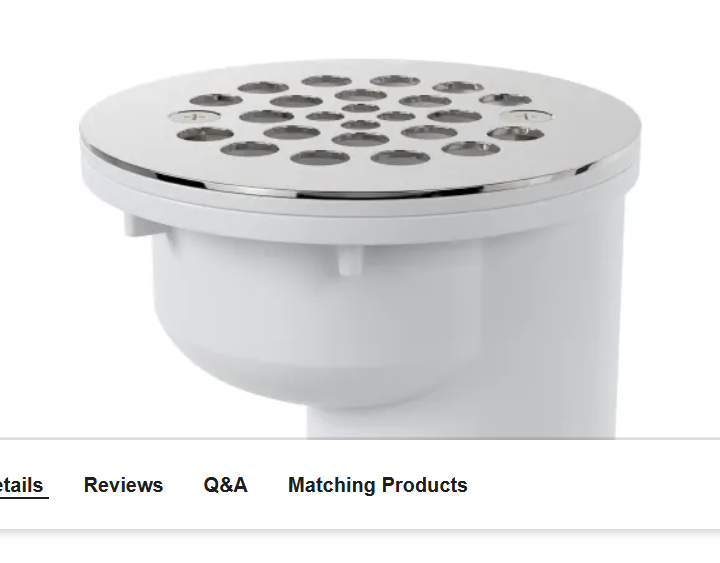 PROFLO PF42872 2" PVC Offset Shower Drain