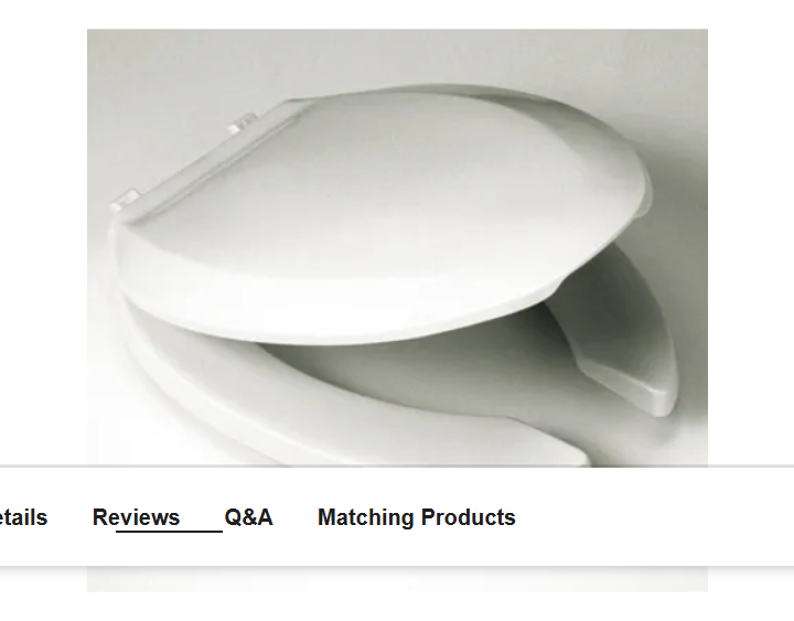 TOTO SC134#01 Commercial Elongated Open-Front Toilet Seat and Lid