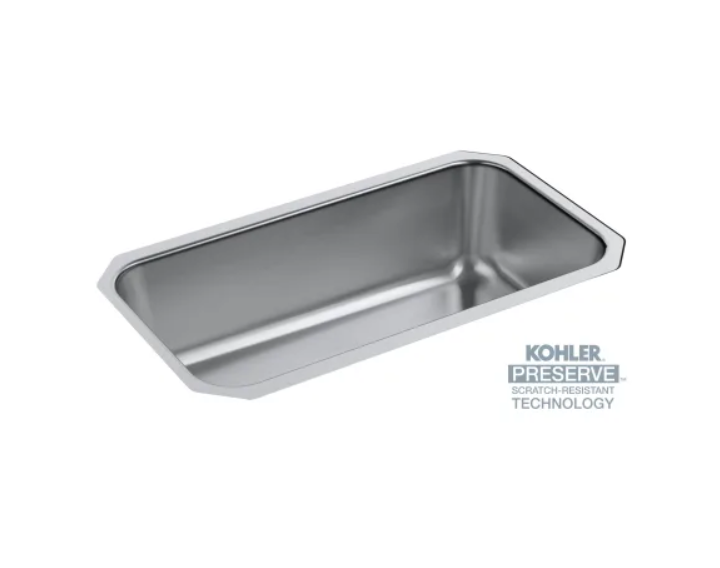 Kohler K-5290-HCF-NA Undertone Preserve 31-1-4" Single Basin Undermount