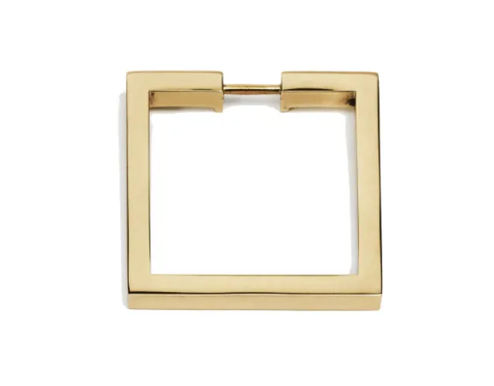 Alno A2670-25-PB Convertibles Solid Brass 2-1-2" Flat Square Cabinet Rin