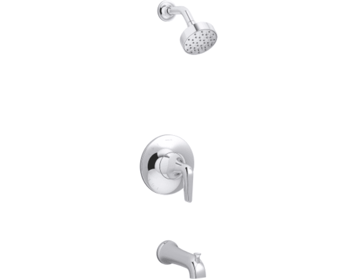 Kohler K-TS22026-4-CP Tempered Tub and Shower Trim Package with 1.75 GPM
