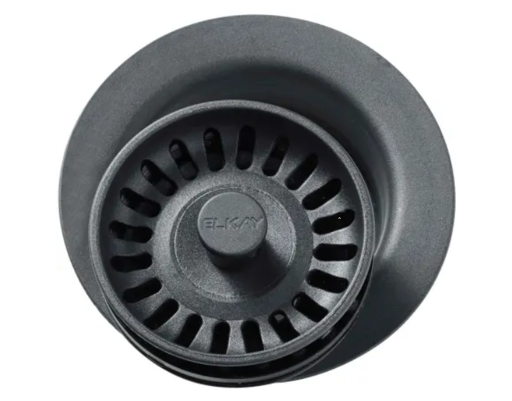 Elkay LKQD35GY Polymer 3-1-2" Disposer Flange with Removable Basket Stra