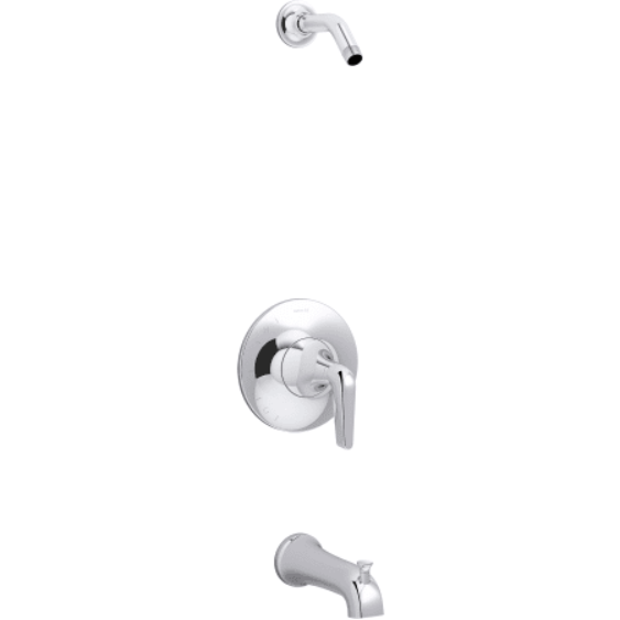 Kohler K-TLS22027-4-CP Tempered Tub and Shower Trim Package