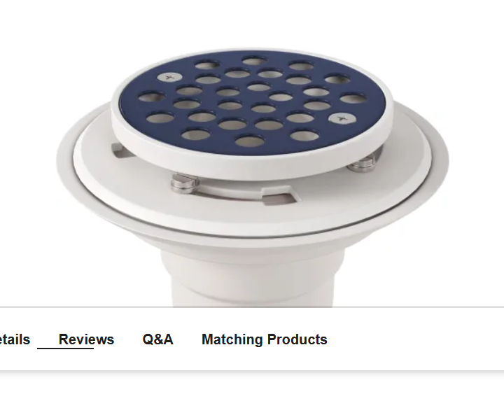 PROFLO PF42801 2" or 3" PVC Tile Shower Drain with Stainless Steel Strainer