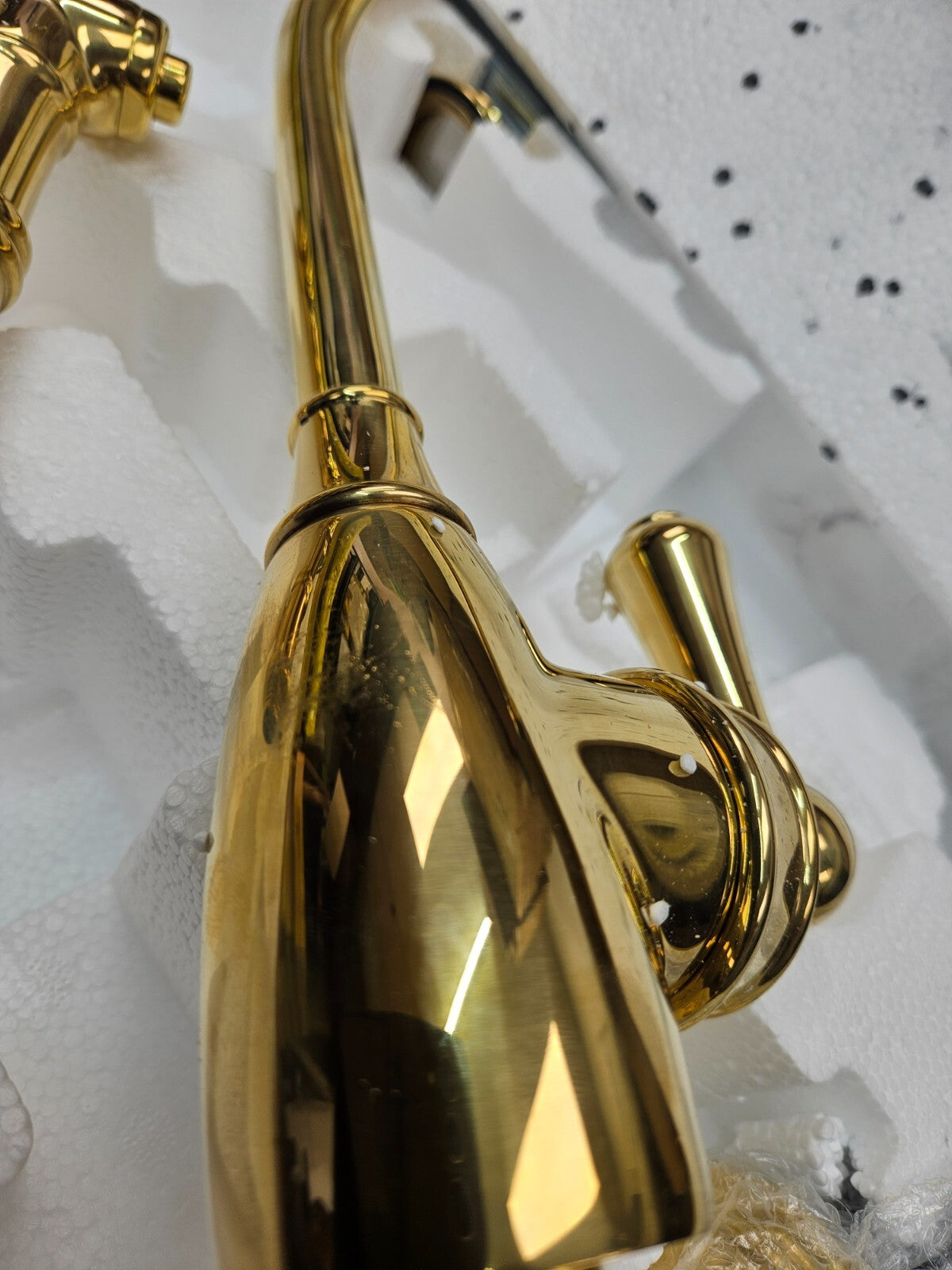 Perrin and Rowe U.4702ULB-2 Single Hole Kitchen Faucet UNLACQUERED BRASS