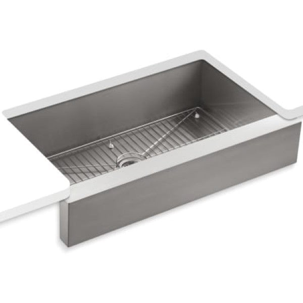 Kohler K-3943-NA Vault 35-1-2 Single Basin Under-Mount 18-Gauge Stainless