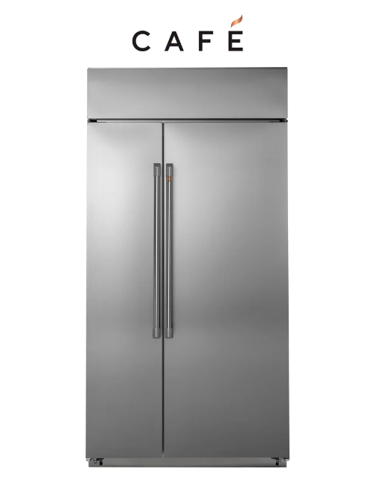Cafe 48" CSB48WP2NS1 Smart Built-In Side-by-Side Refrigerator.