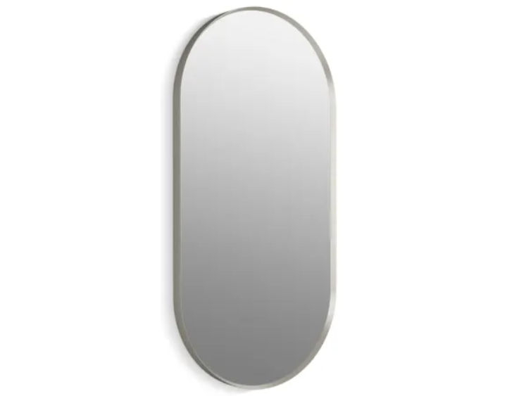 Kohler K-26051-BNL Essential 20-1-16" W x 40-1-16" H Modern Oval Framed