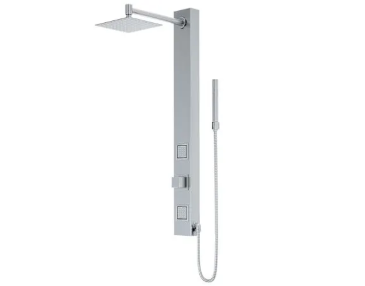 Vigo VG08014ST Orchid 39.375" H x 4" W 2-Jet Retrofit Shower with Shower Hea