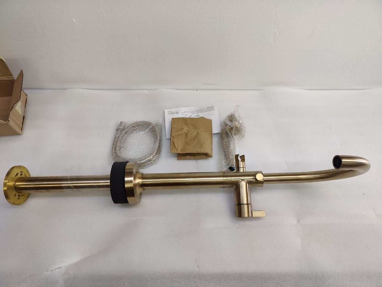 Brizo T70175-GL Odin Floor Mounted Tub Filler with Integrated Diverter