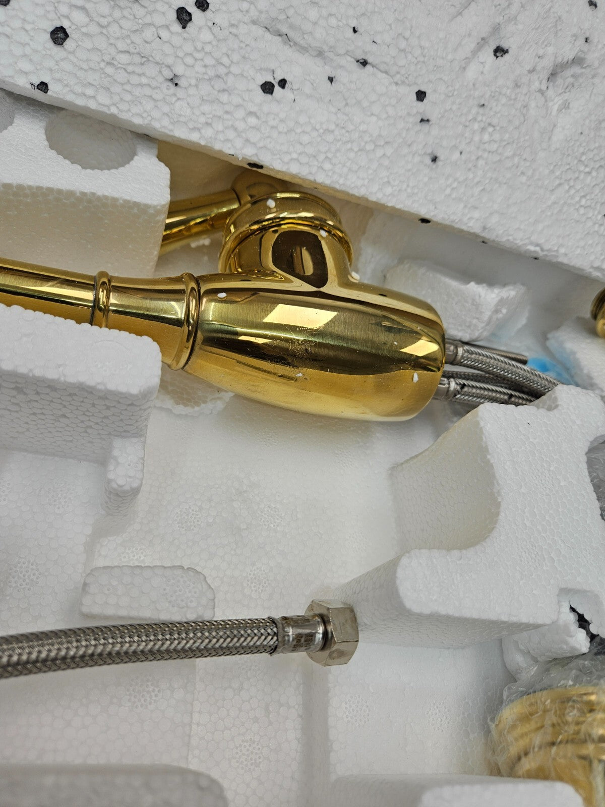 Perrin and Rowe U.4702ULB-2 Single Hole Kitchen Faucet UNLACQUERED BRASS