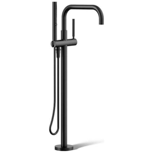 Kohler K-T97328-4-BL Purist Floor Mounted Tub Filler with Built-In Diverter