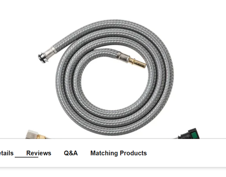 Hansgrohe 88624000 iBox Replacement Hose for High Arc Kitchen Faucet