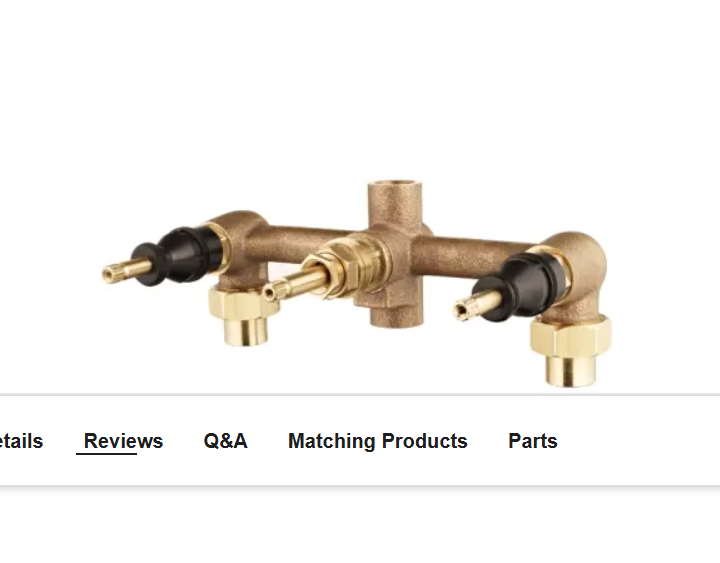 Pfister 001-31XA Rough In Valve for 01 Series Triple Handle Tub and Shower T