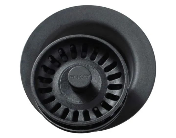 Elkay LKQD35BK Polymer 3-1-2" Disposer Flange with Removable Basket Stra