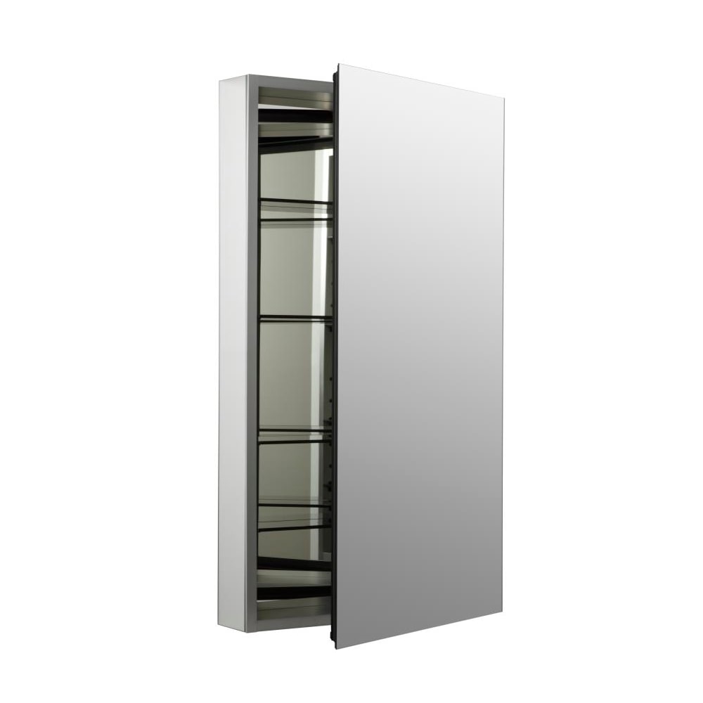 Kohler K-2918-PG-SAA Catalan 20" x 36" Aluminum Single Door Medicine Cabinet wit