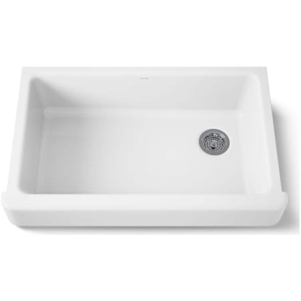 Kohler K-6488-0 Whitehaven 35-1-2 Self-Trimming Farmhouse Single Basin Ena