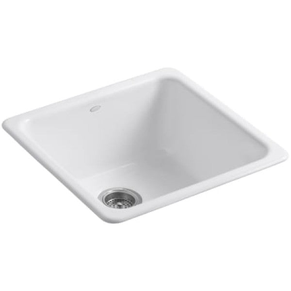 Kohler K-6587-0 Iron-Tones 20-7-8 Undermount Single Basin Enameled Cast Ir